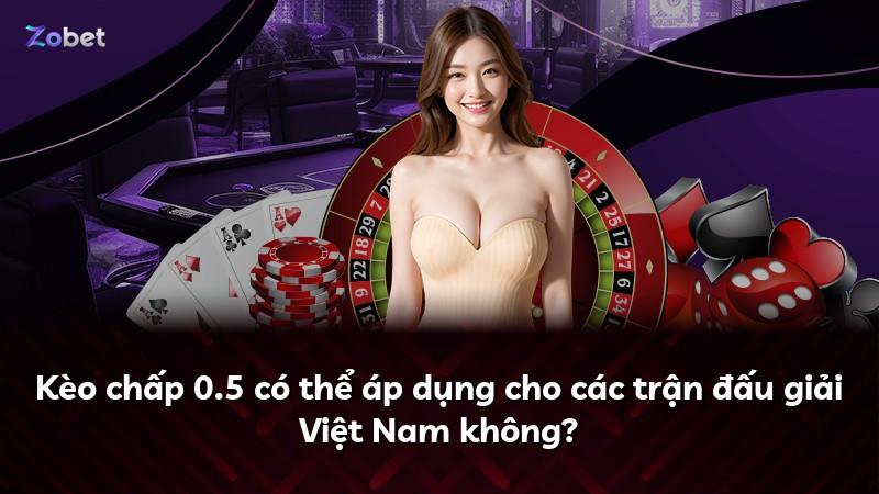 Kèo chấp 0.5 có thể áp dụng cho các trận đấu giải Việt Nam không?